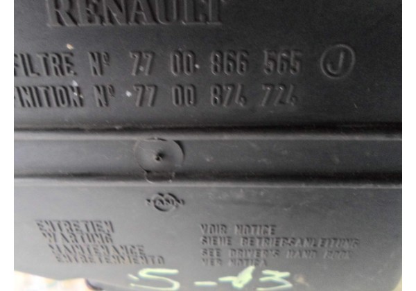 корпус повітряного фільтра Рено Шафран , 7700866565 , 7700874724